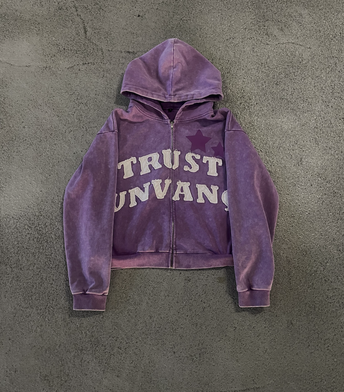 Purple "Trust Unvanq" Zip Up